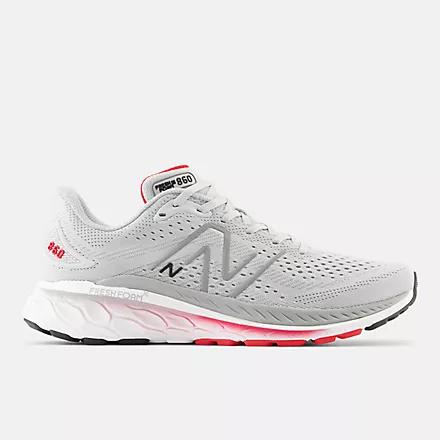 Giày New Balance Fresh Foam X 860V13 Light Aluminum With True Red And Black Nam