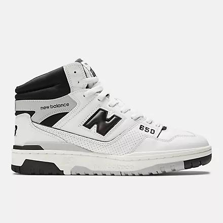 Giày New Balance 650 White With Black And Raincloud Nam