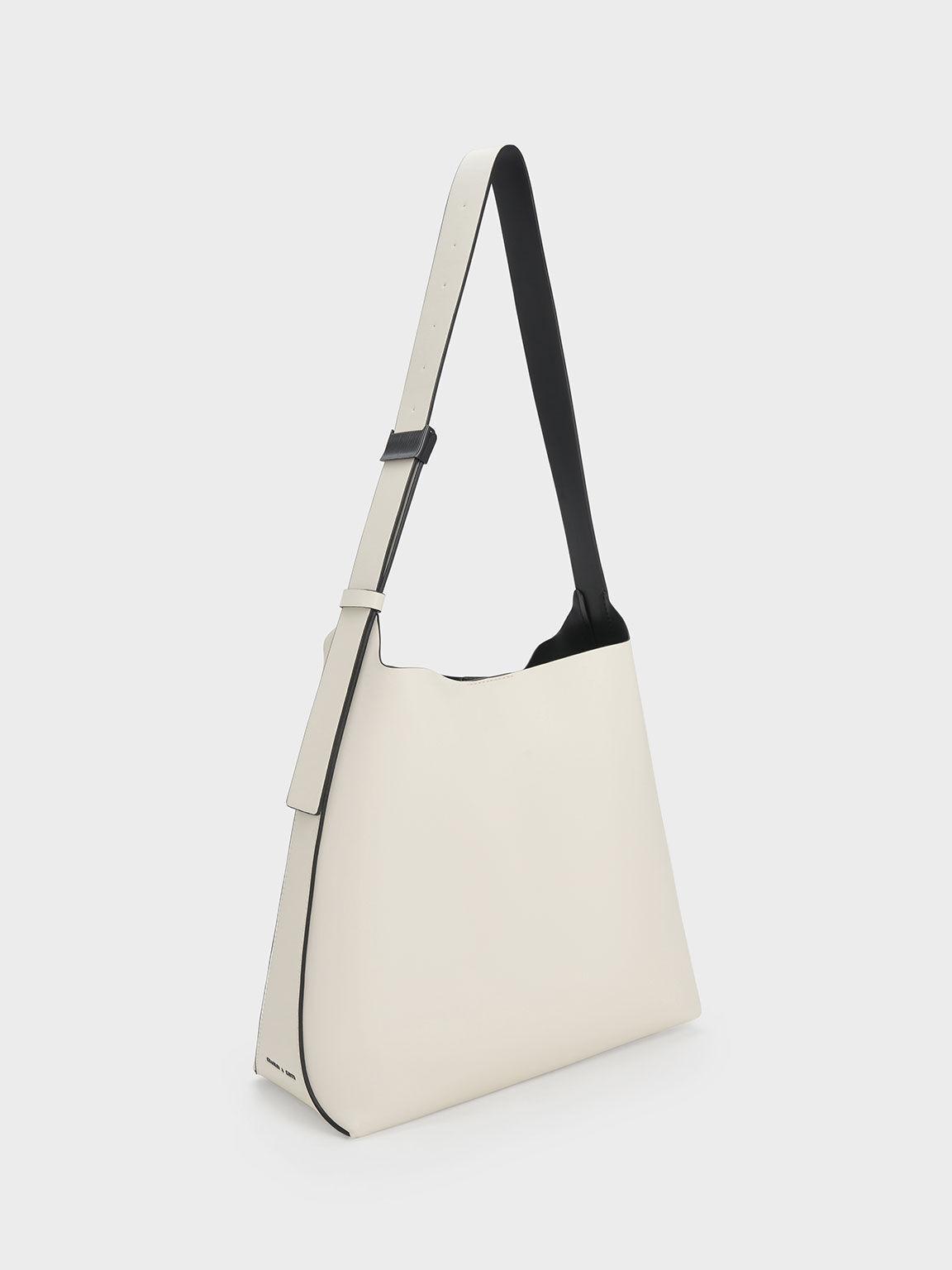 Túi Charles Keith Tote Hình Thang Edna Kem