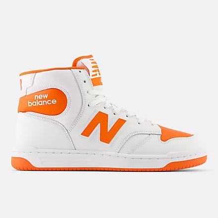 Giày New Balance 480 High Nam Trắng Cam