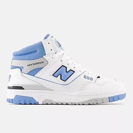 Giày New Balance 650 Nam Trắng Xanh Da Trời Chữ Viền Đen