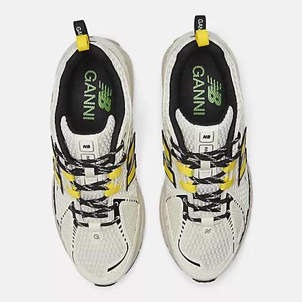 Giày New Balance Ganni X New Balance 1906R Nam Trắng Đen Vàng