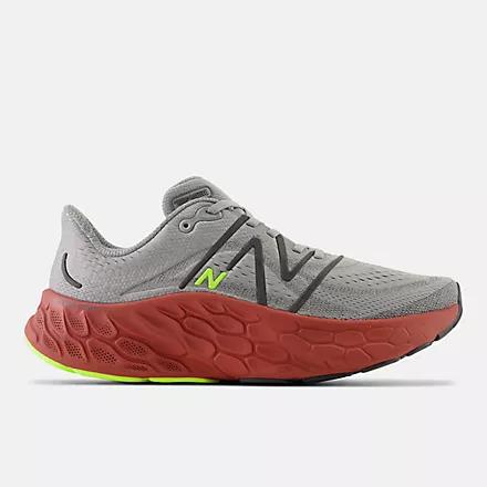 Giày New Balance Fresh Foam X More V4 Harbor Grey With Brick Red Nam