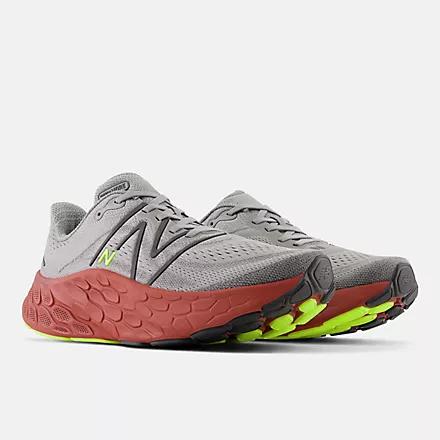 Giày New Balance Fresh Foam X More V4 Harbor Grey With Brick Red Nam