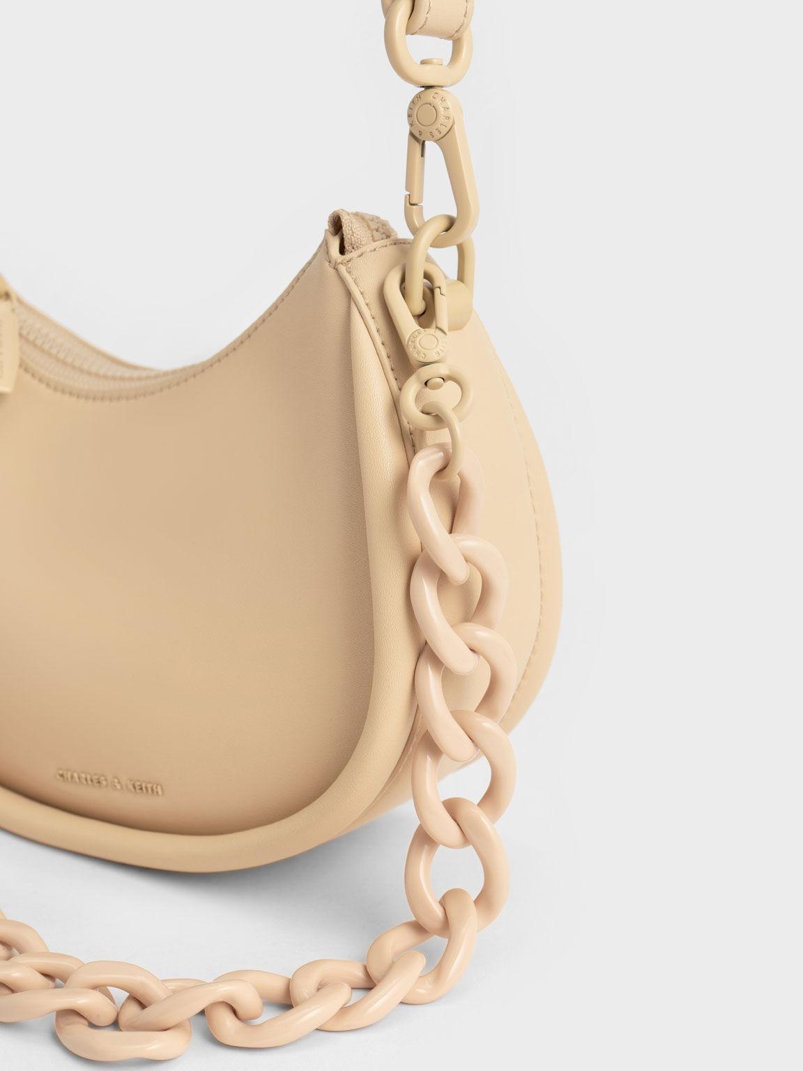 Túi Charles Keith Đeo Vai Lana Curved Be