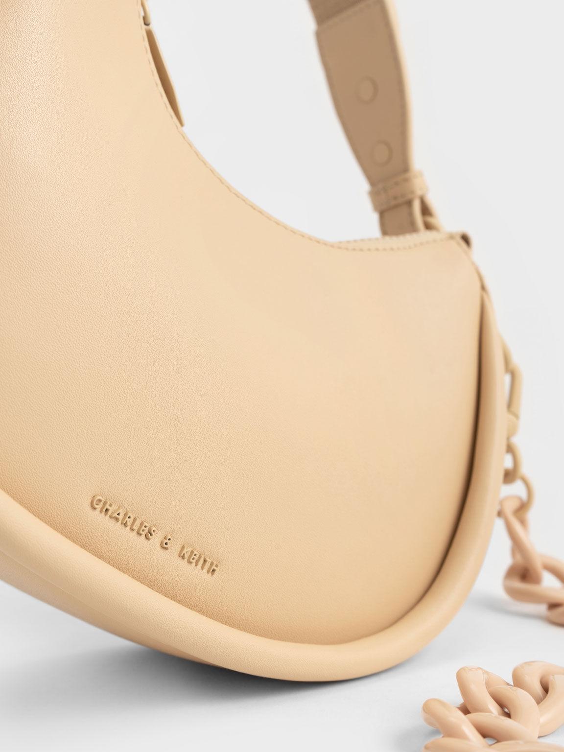 Túi Charles Keith Đeo Vai Lana Curved Be