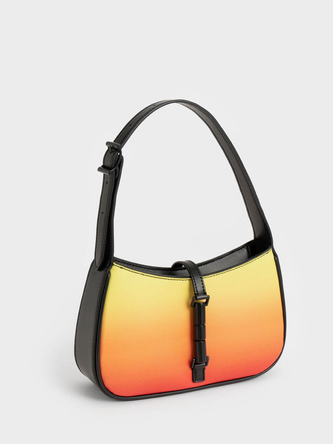 Túi Charles Keith Đeo Vai Hình Thang Cesia Ombre Sunset