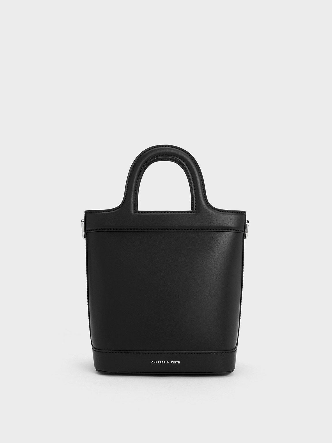 Túi Charles Keith Bucket Phom Chữ Nhật Bronte Đen