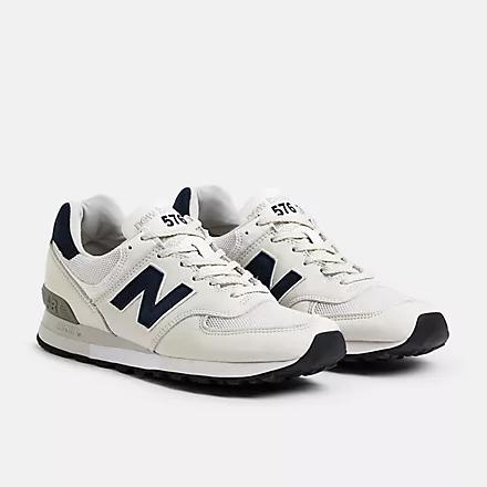 Giày New Balance Made In Uk 576 Off White With Mood Indigo And White Nam