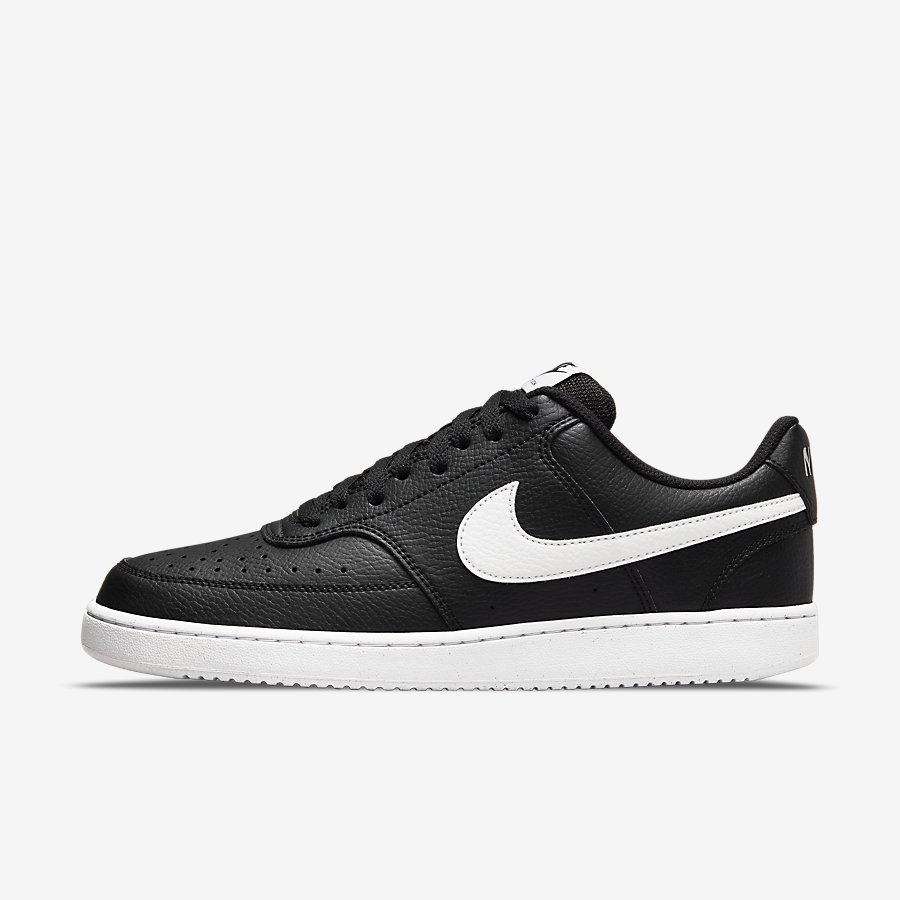 Giày Nike Court Vision Low Next Nature Nam Đen Trắng 