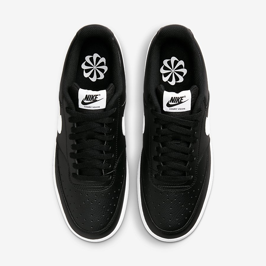 Giày Nike Court Vision Low Next Nature Nam Đen Trắng 