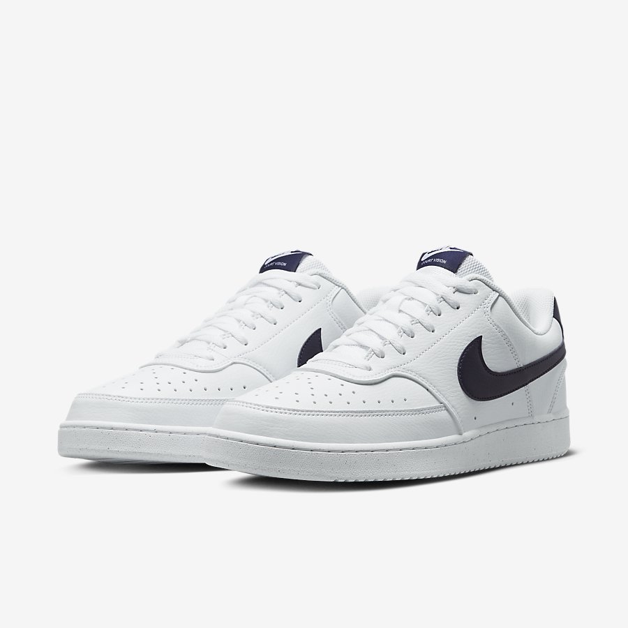 Giày Nike Court Vision Low Next Nature Nam Trắng Xanh