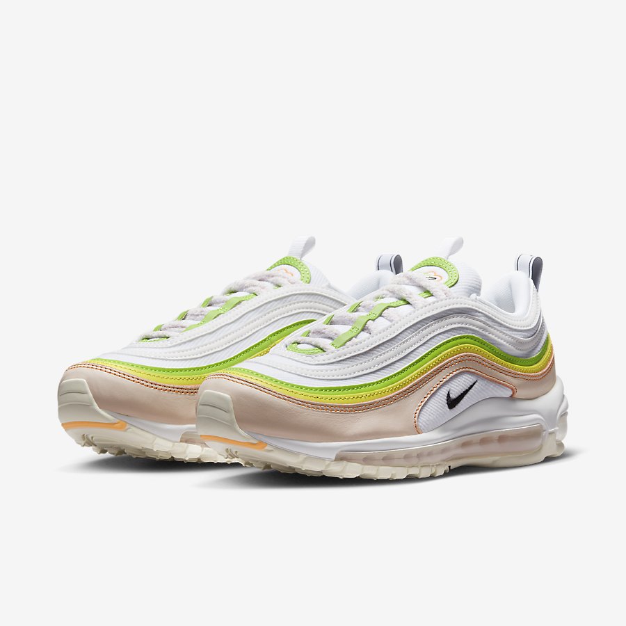 Giày Nike Air Max 97 Nữ Trắng Hồng Xanh