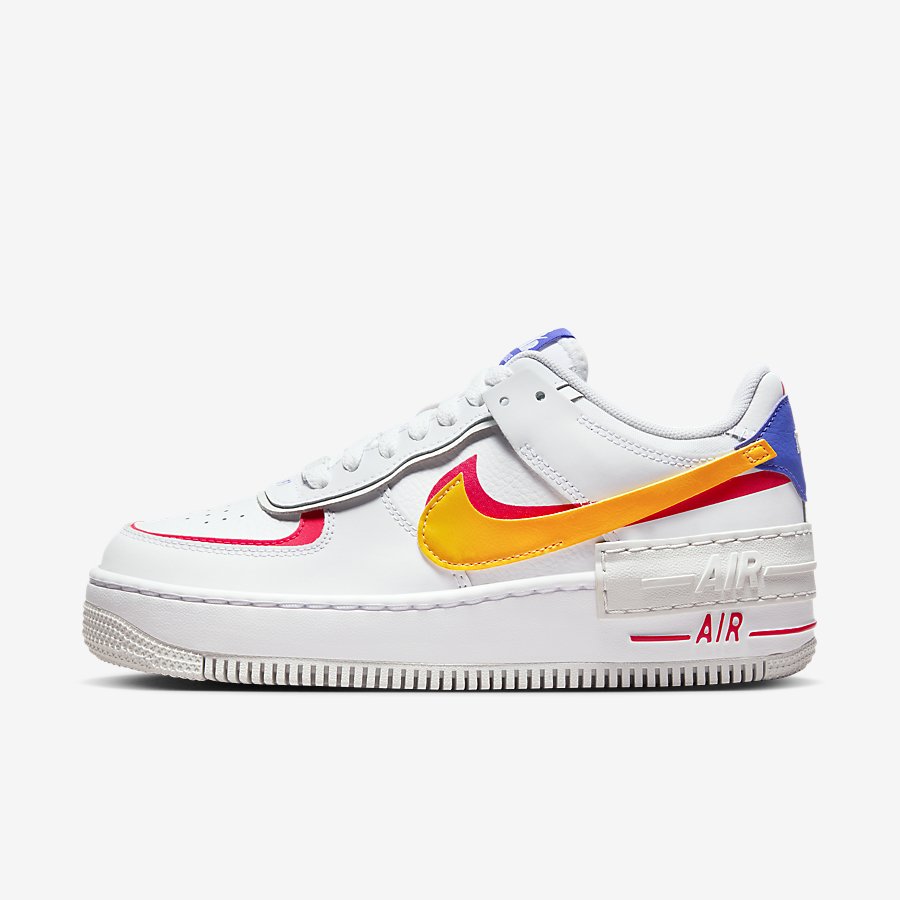 Giày Nike Air Force 1 Shadow Nữ Trắng Cam