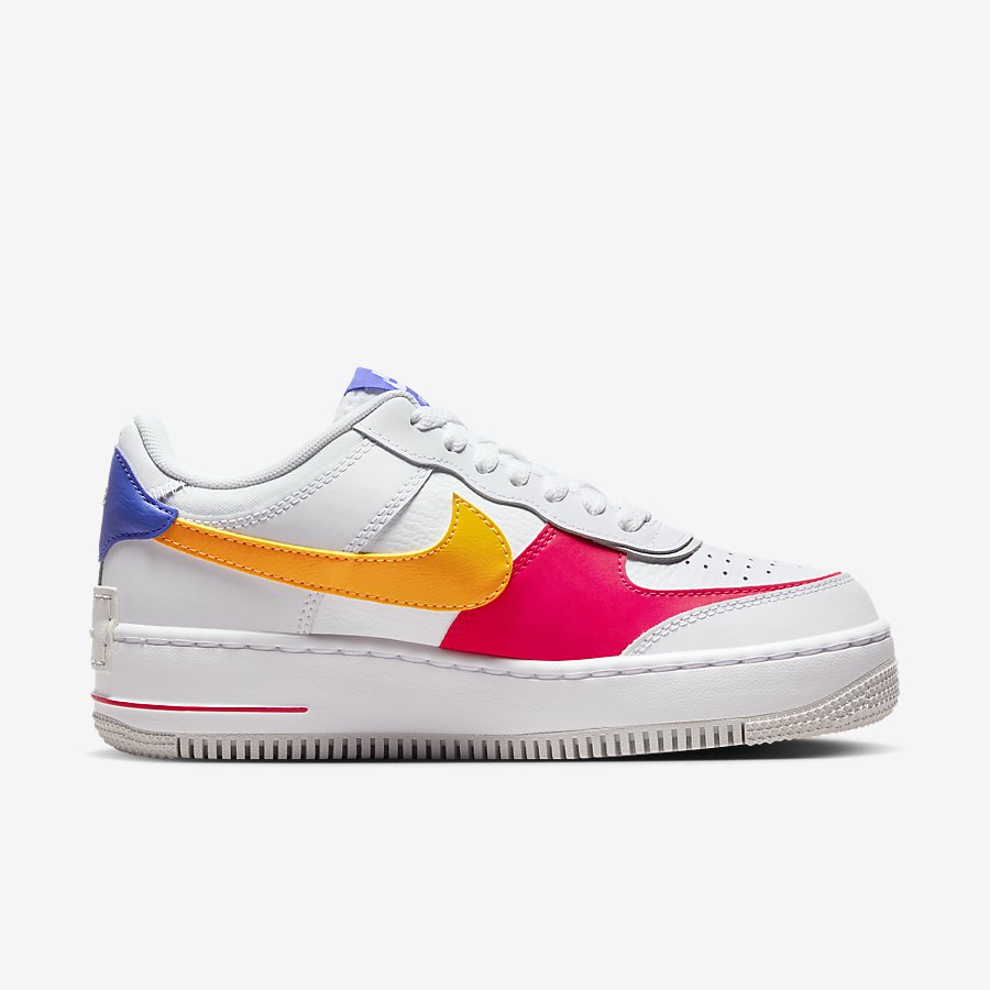 Giày Nike Air Force 1 Shadow Nữ Trắng Cam