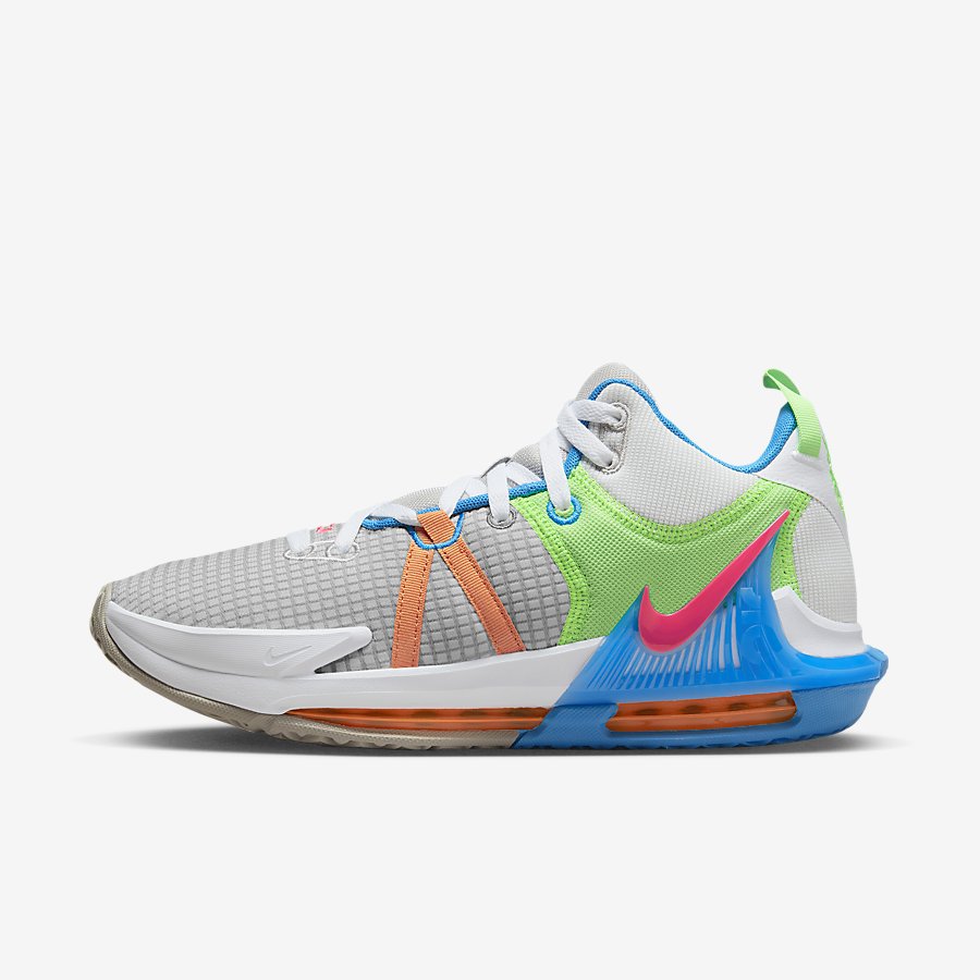 Giày LeBron Witness 7 Nữ Trắng Xanh