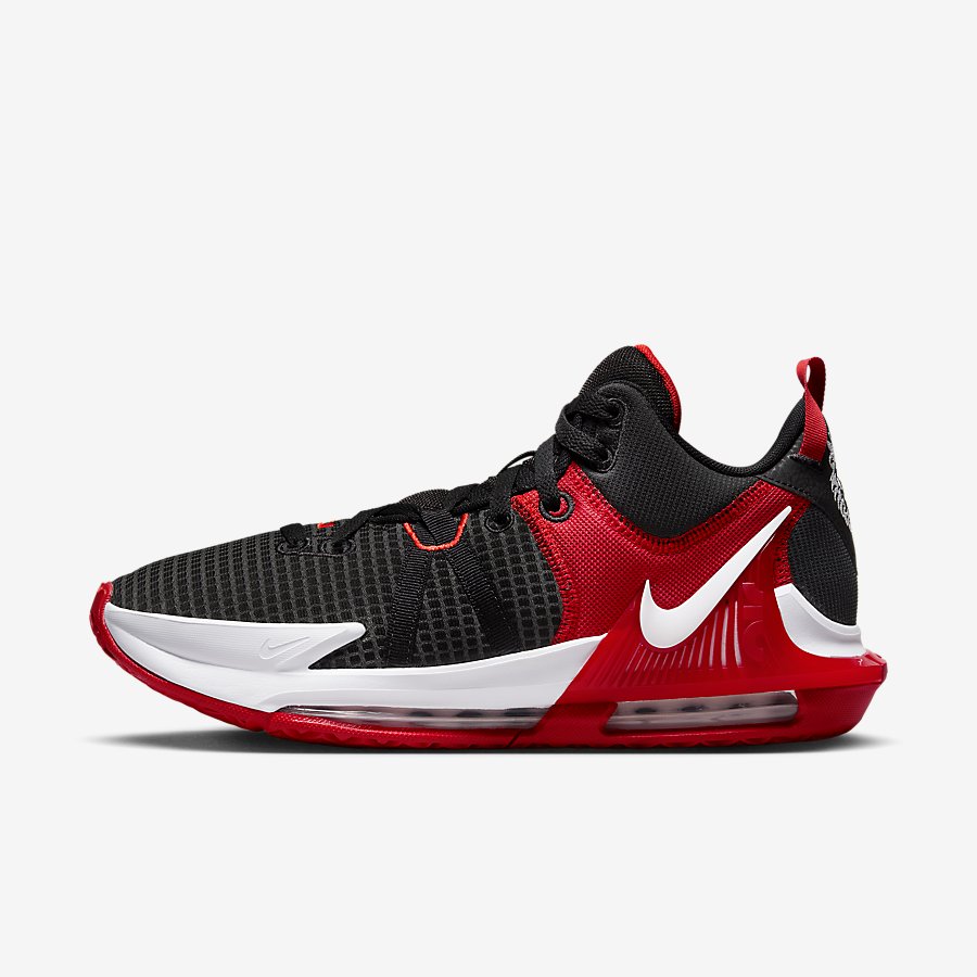 Giày LeBron Witness 7 Nữ Đen Đỏ