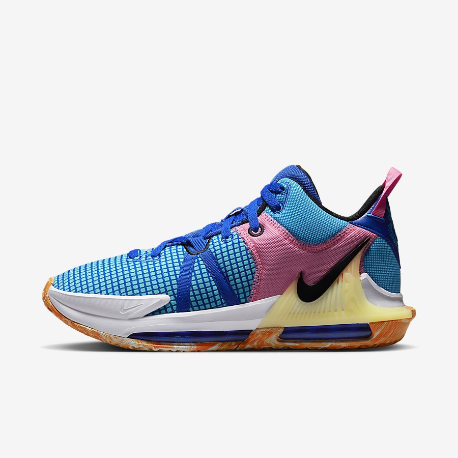 Giày LeBron Witness 7 Nữ Xanh Hồng