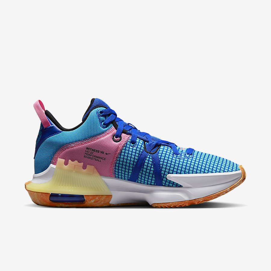 Giày LeBron Witness 7 Nữ Xanh Hồng