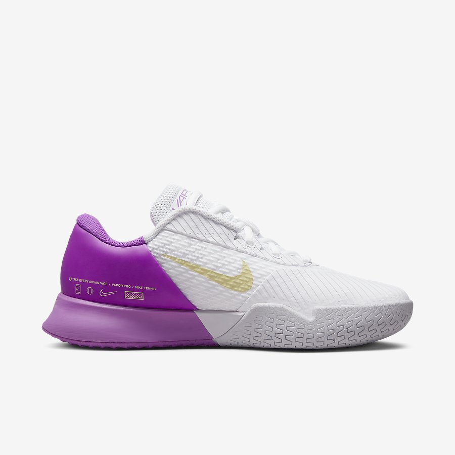 Giày NikeCourt Air Zoom Vapor Pro 2 Nữ Trắng Tím