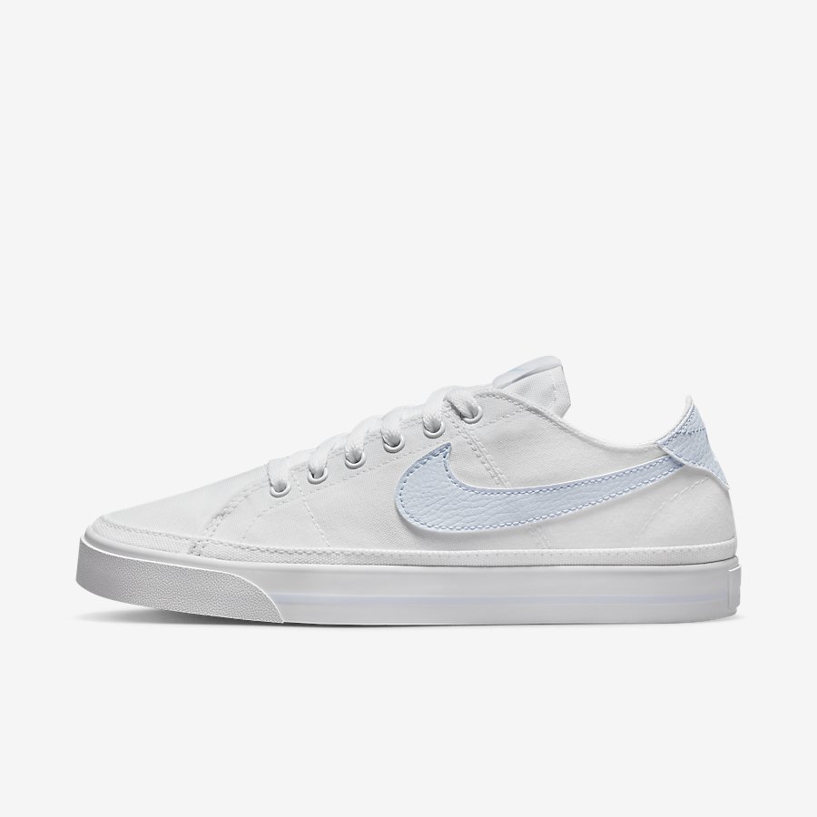 Giày NikeCourt Legacy Canvas Nữ Trắng Xanh