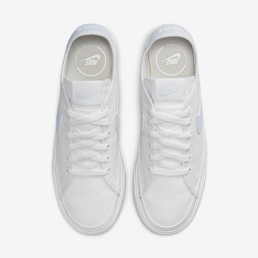 Giày NikeCourt Legacy Canvas Nữ Trắng Xanh