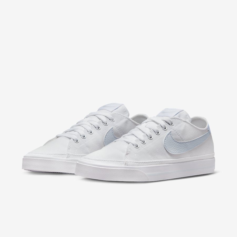 Giày NikeCourt Legacy Canvas Nữ Trắng Xanh