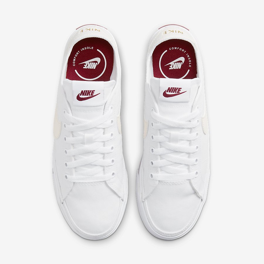 Giày NikeCourt Legacy Canvas Nữ Hồng Trắng