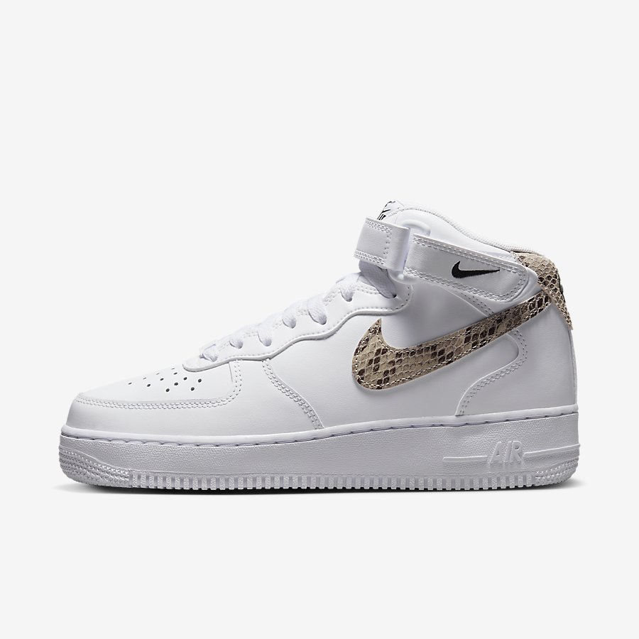 Giày Nike Air Force 1 '07 Mid Nữ Trắng Be