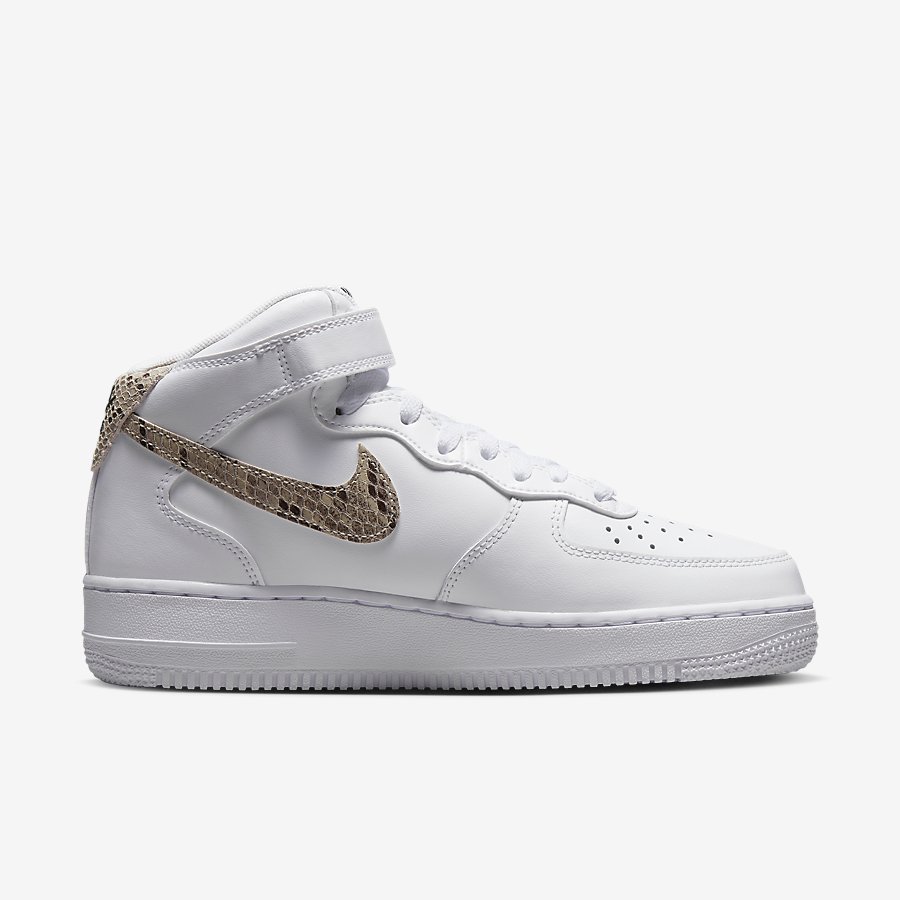 Giày Nike Air Force 1 '07 Mid Nữ Trắng Be