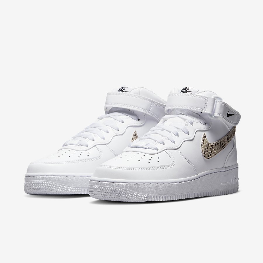 Giày Nike Air Force 1 '07 Mid Nữ Trắng Be