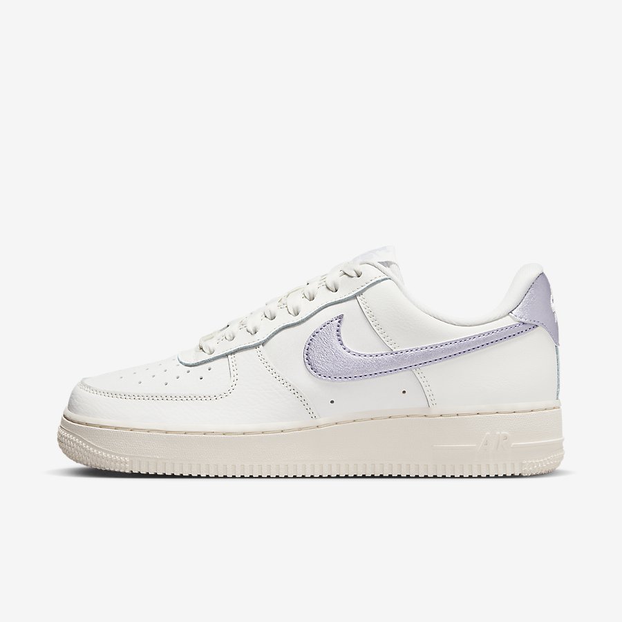 Giày Nike Air Force 1 '07 Nữ Trắng Bạc