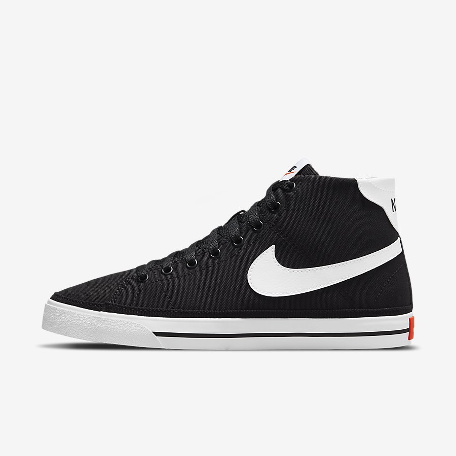 Giày NikeCourt Legacy Canvas Mid Nữ Đen