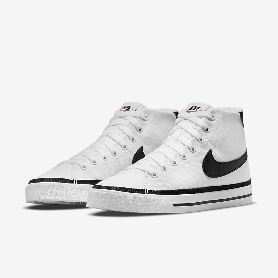 Giày NikeCourt Legacy Canvas Mid Nữ Trắng