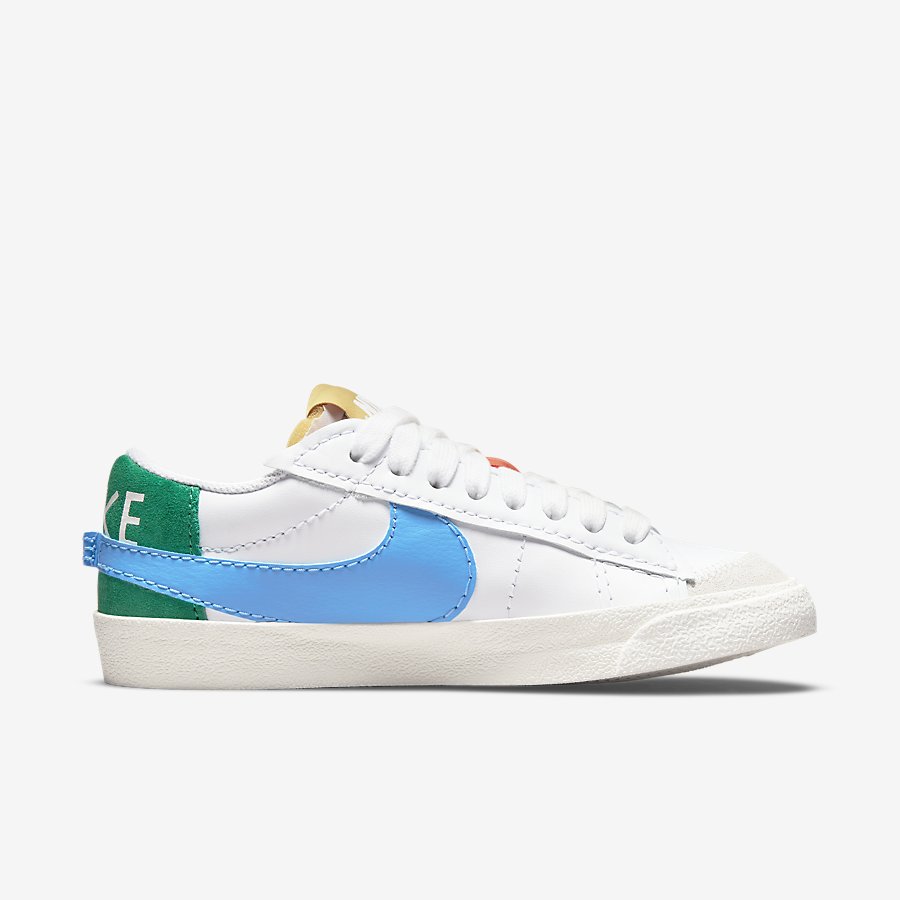 Giày Nike Blazer Low '77 Jumbo Nữ Xanh Cam