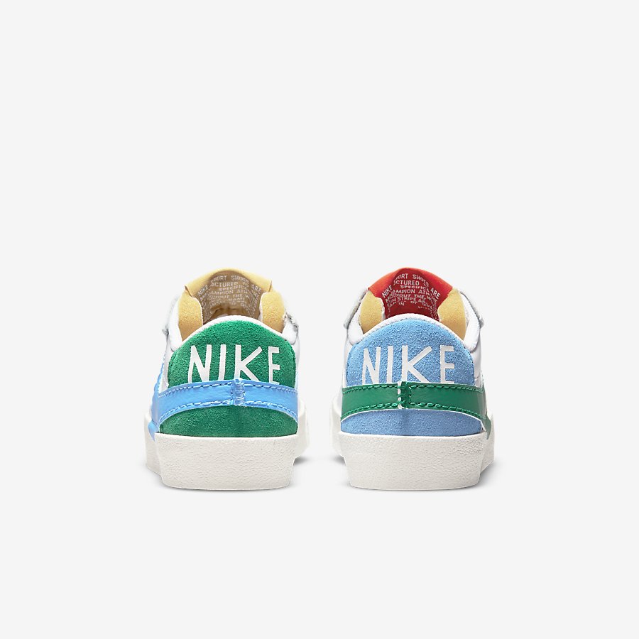 Giày Nike Blazer Low '77 Jumbo Nữ Xanh Cam