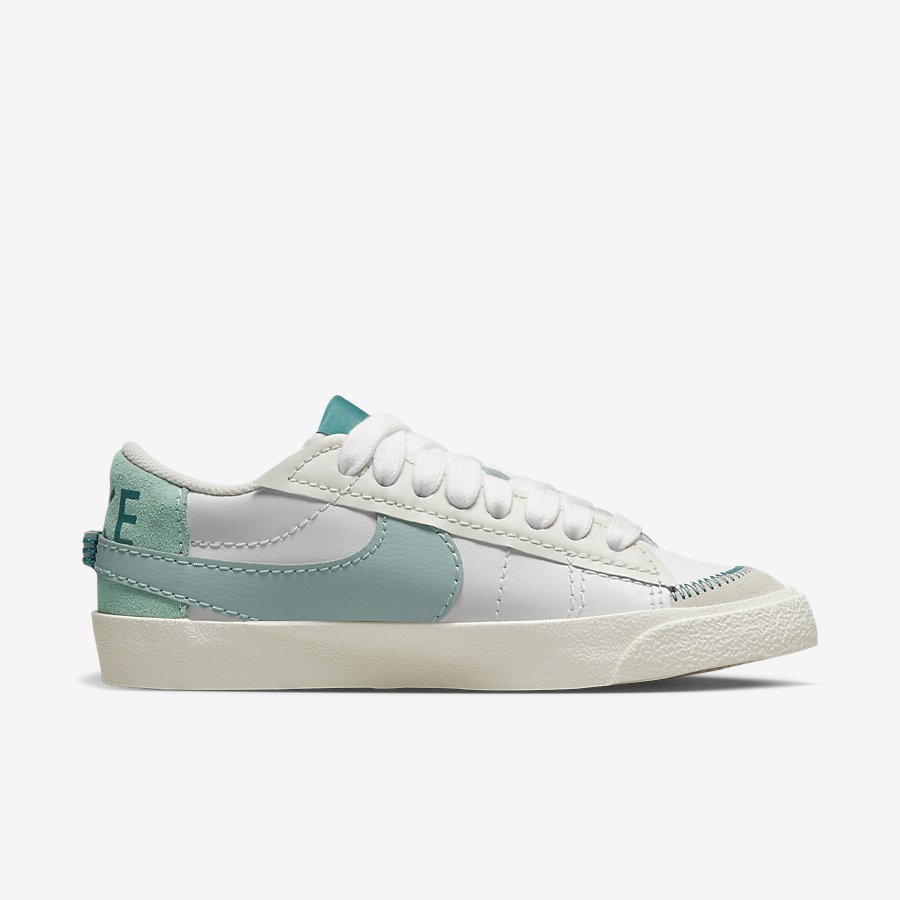 Giày Nike Blazer Low '77 Jumbo Nữ Trắng Xanh