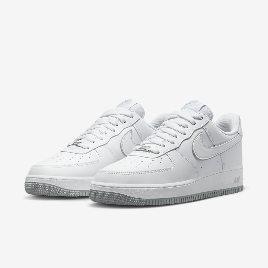 Giày Nike Air Force 1 '07 Nam Trắng Xám