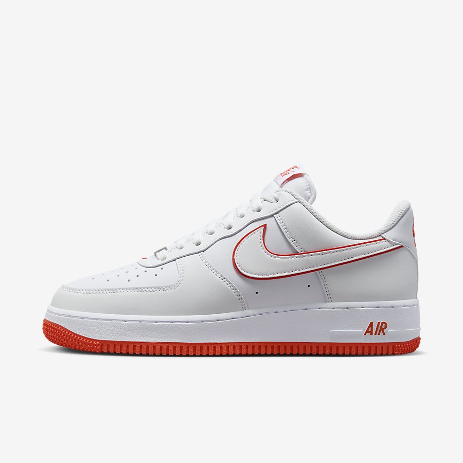 Giày Nike Air Force 1 '07 Nam Trắng Đỏ