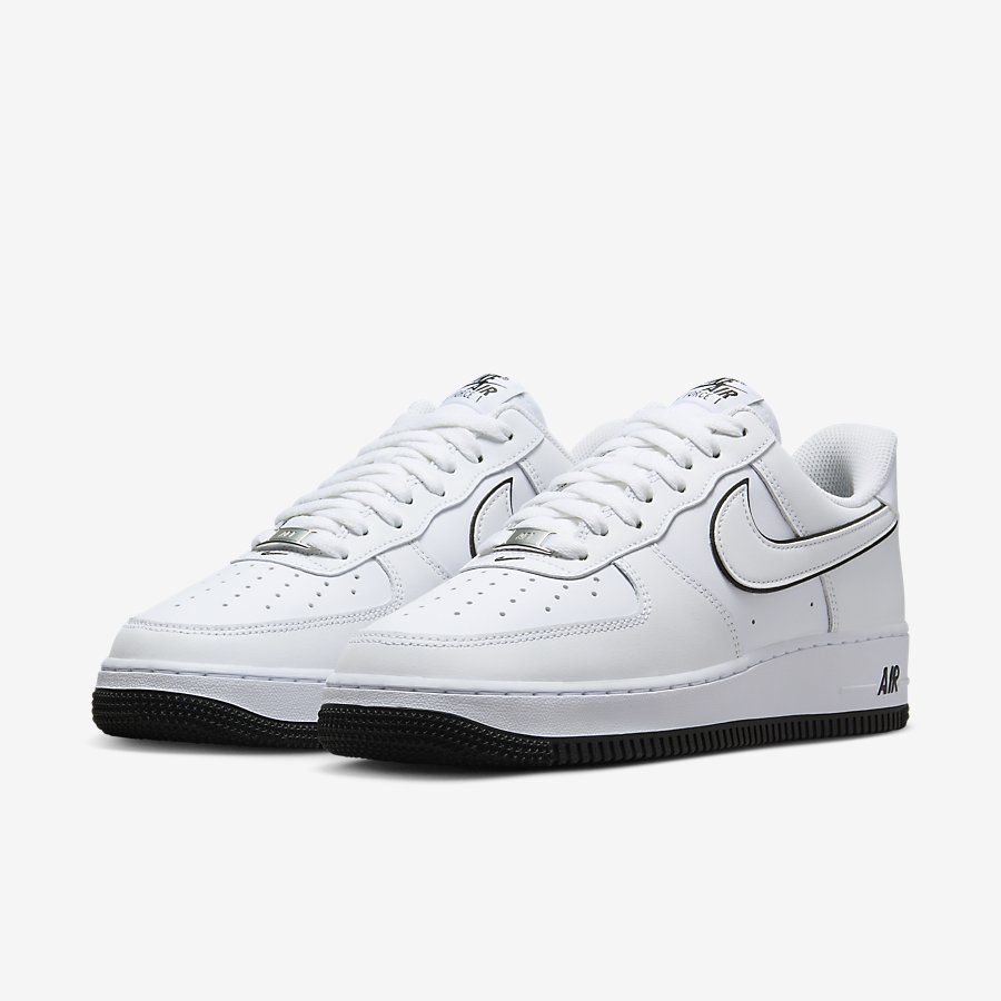 Giày Nike Air Force 1 '07 Nam Trắng Đen