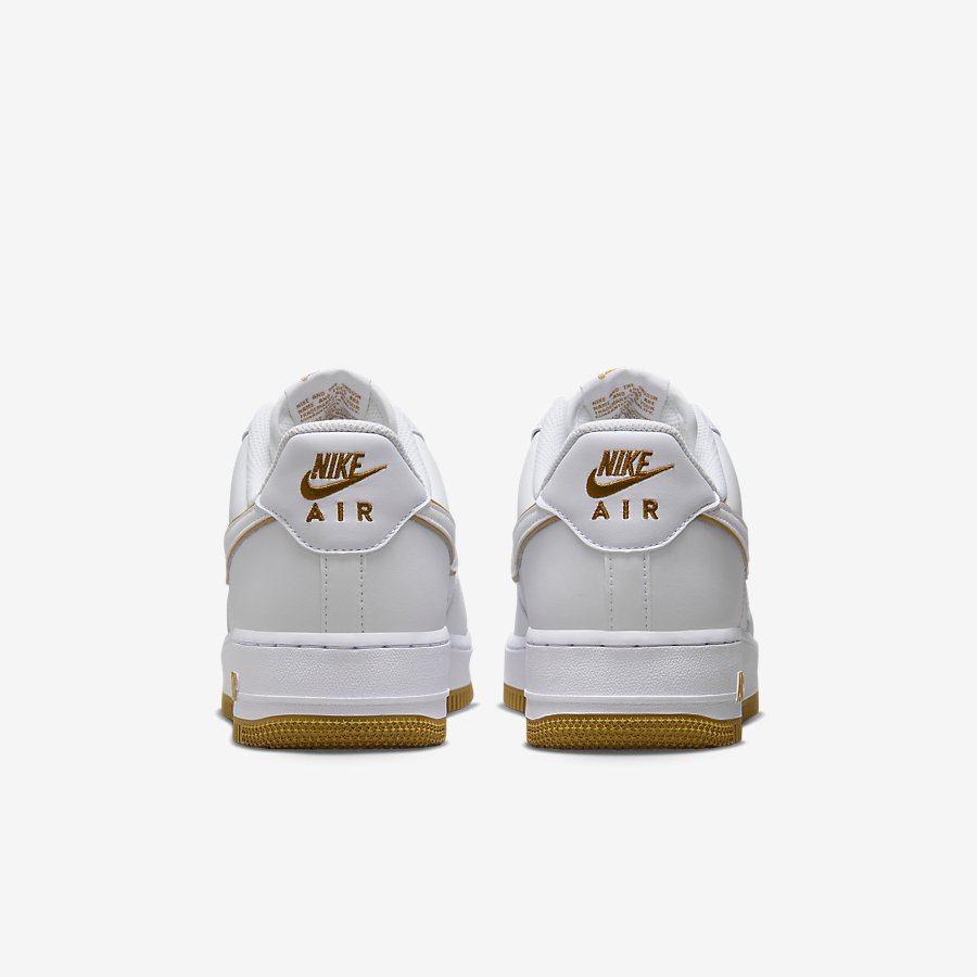 Giày Nike Air Force 1 '07 Nam Trắng Vàng