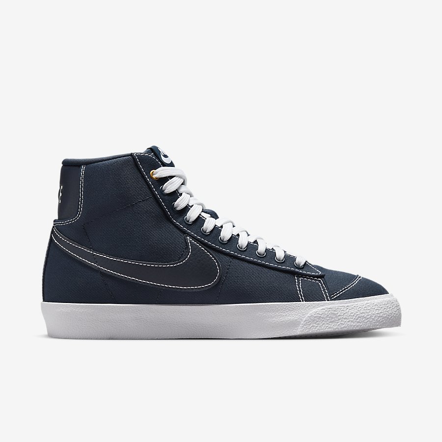 Giày Nike Blazer Mid '77 Canvas Nữ Đen