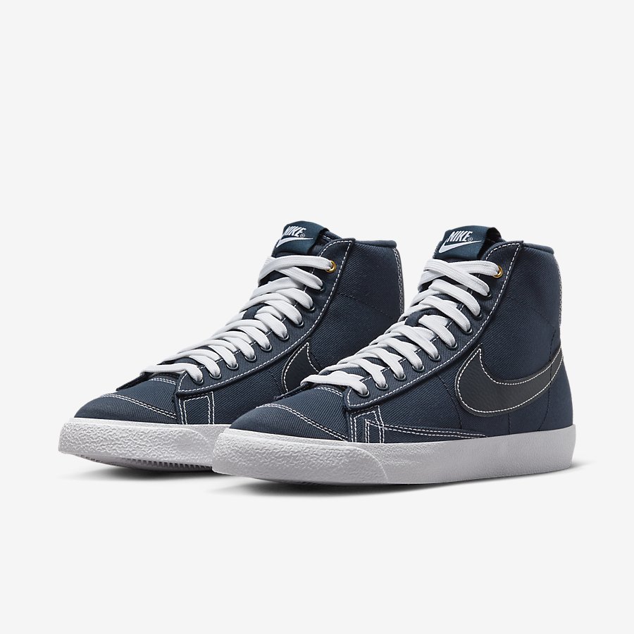 Giày Nike Blazer Mid '77 Canvas Nữ Đen