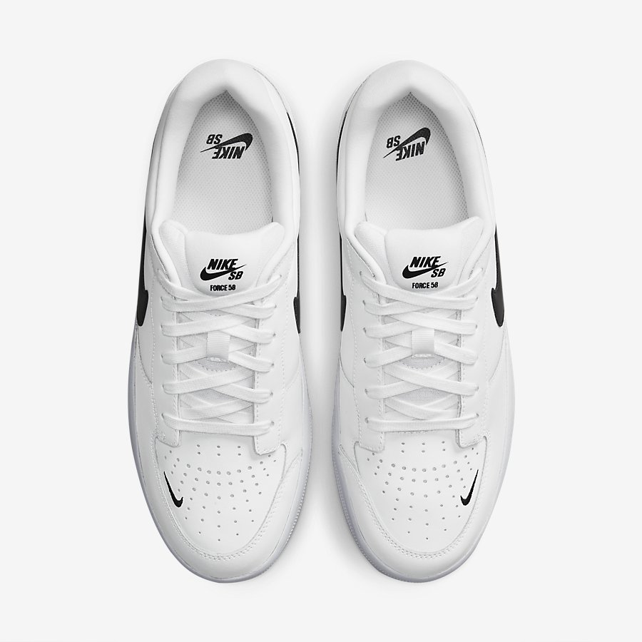 Giày Nike SB Force 58 Premium Nữ Trắng Đen