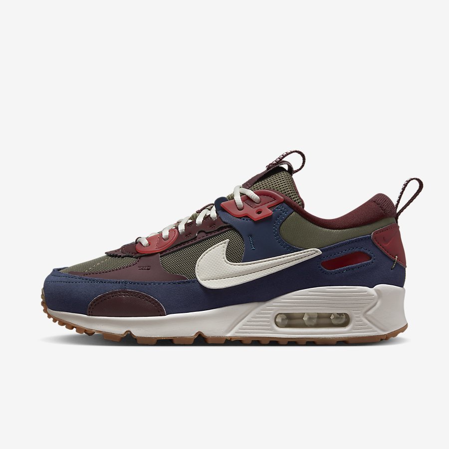 Giày Nike Air Max 90 Futura Nữ Xanh Đỏ