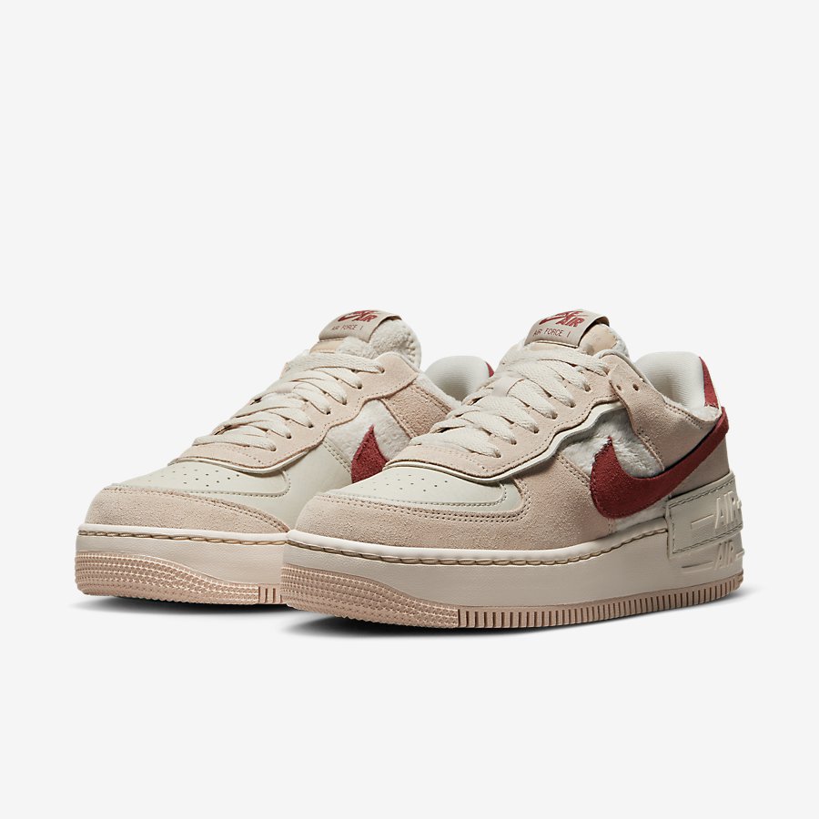 Giày Nike Air Force 1 Shadow Nữ Hồng Đỏ