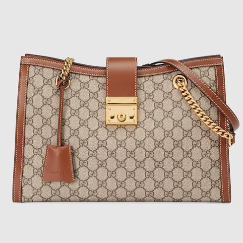 Túi Gucci Padlock Medium Gg Shoulder Bag Nữ Màu Nâu