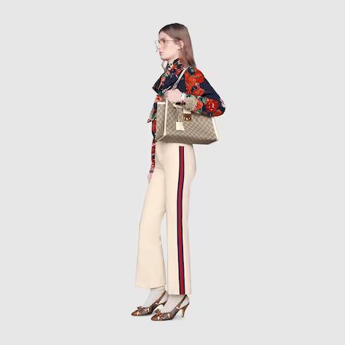 Túi Gucci Padlock Medium Gg Shoulder Bag Nữ Màu Trắng