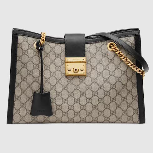 Túi Gucci Padlock Medium Gg Shoulder Bag Nữ Màu Đen