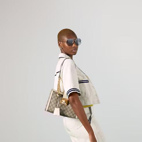 Túi Gucci Padlock Small Gg Shoulder Bag Nữ Màu Trắng
